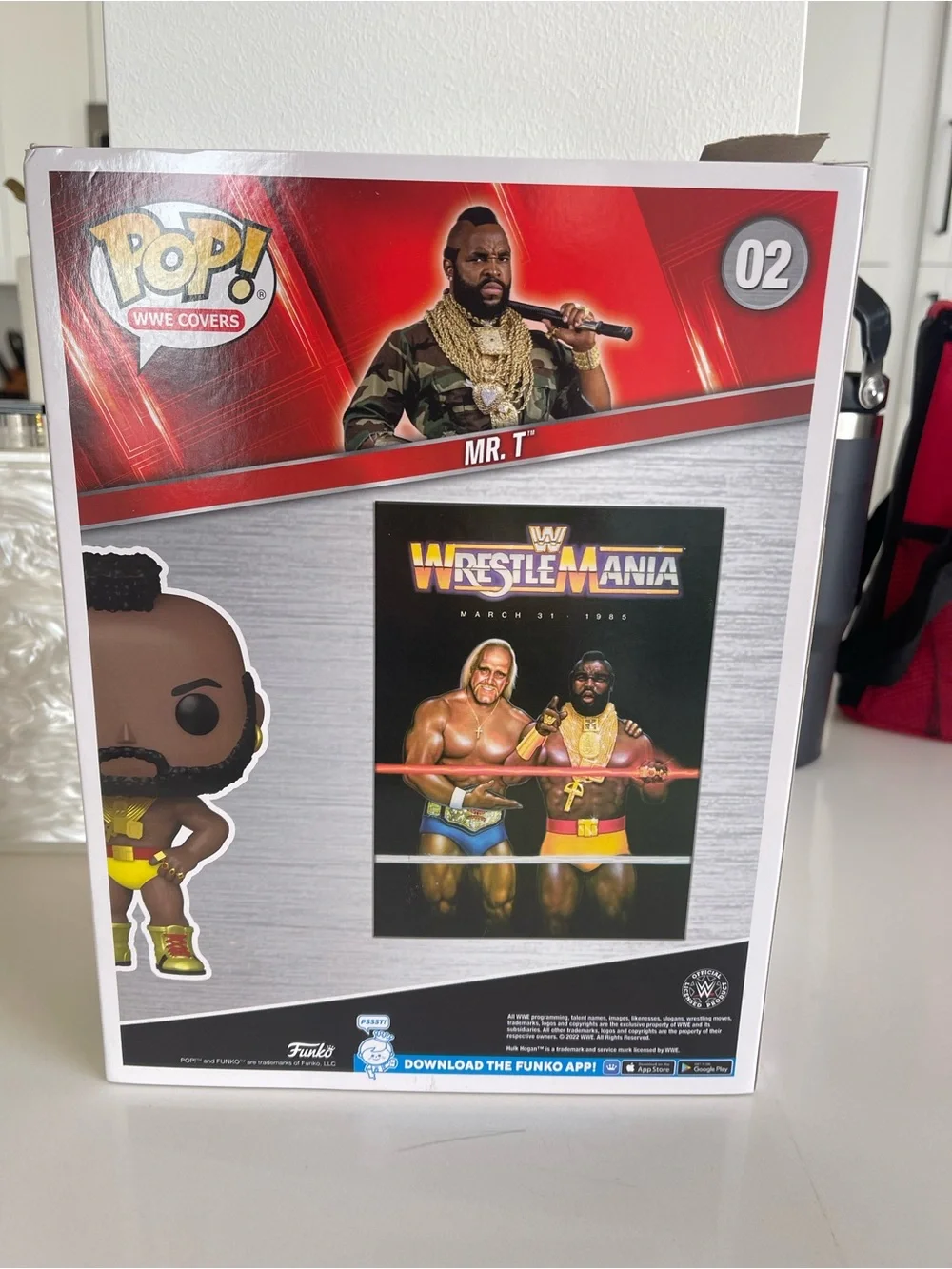 Funko Pop WWE Covers Mr T 02 WrestleMania Target exclusive box damage